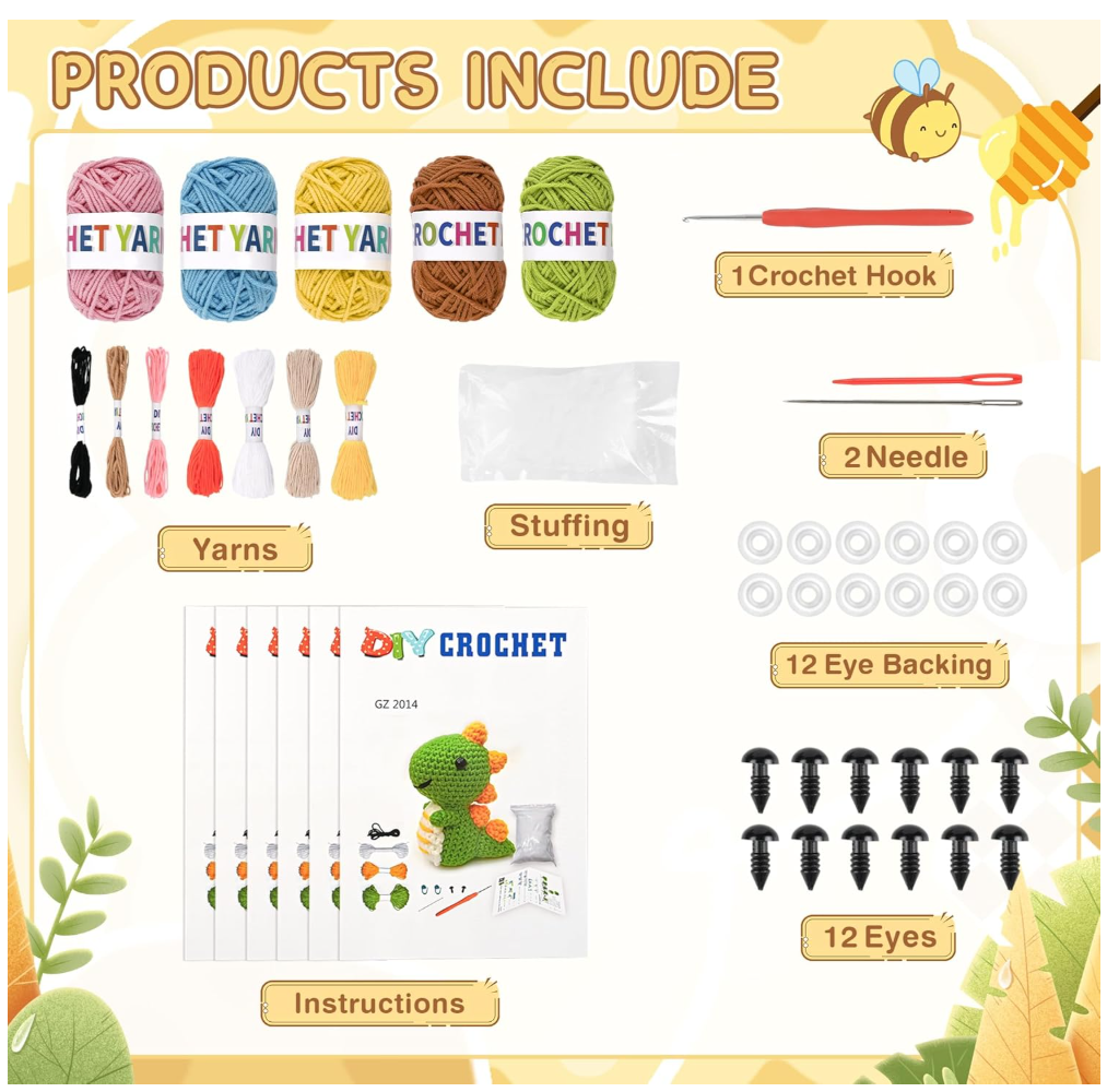 Animal Plush Crochet Kit