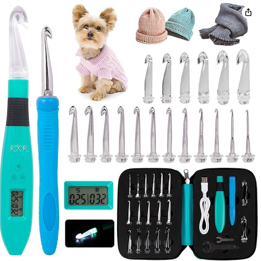 Digital Crochet Hooks Set