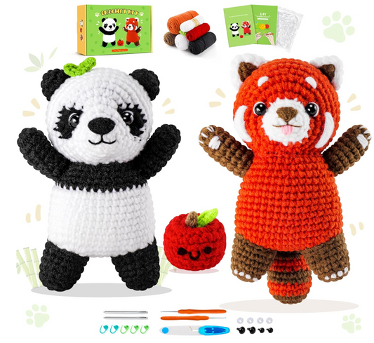 Panda Crochet Animal Kit