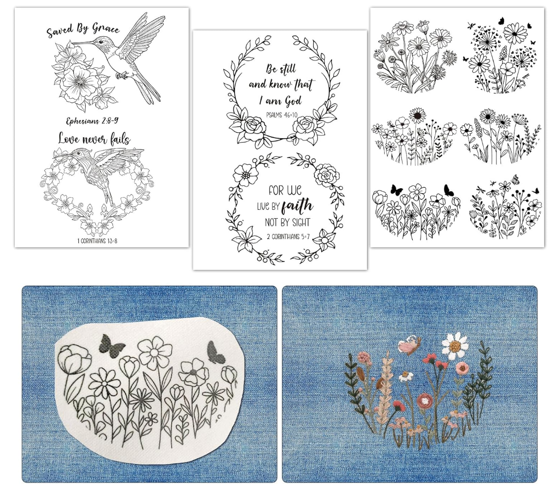 Water Soluble Embroidery Patterns Stabilizers