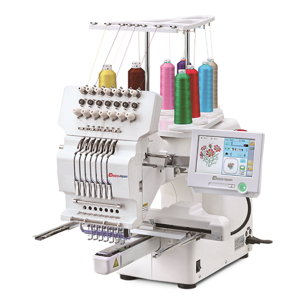 Happy HCH -701P-30 Single Head 7 Needle Computerized Embroidery Machine